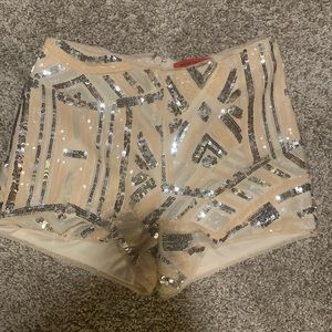 Sequin shorts